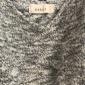 Grey Crotchet Crop Top